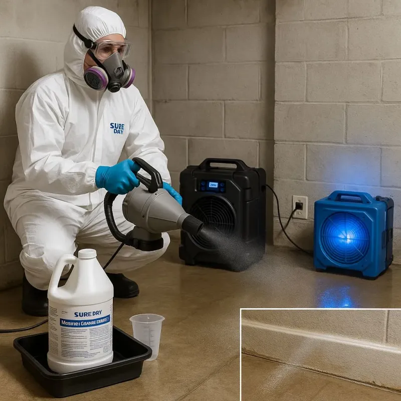 Sanitization and Odor Removal process in Spencer, NC